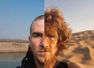 Caminó por China durante un año, se hizo una foto cada día y este es el impresionante resultado