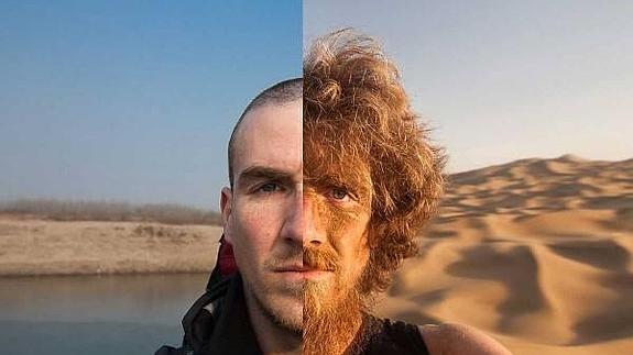 Caminó por China durante un año, se hizo una foto cada día y este es el impresionante resultado