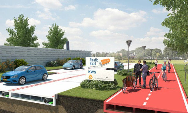 Holanda será el primer país en construir una red de carreteras hecha con plástico recogido del mar