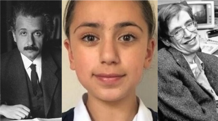 Niña de 11 años supera el coeficiente intelectual de Albert Einstein y Stephen Hawking