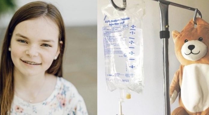 Una joven estadounidense crea un oso de peluche para superar su miedo a las transfusiones