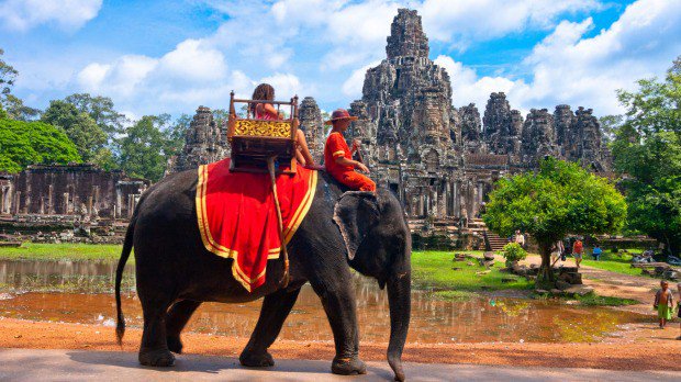 Camboya prohibirá los paseos en elefante en los templos del Angkor Wat en el 2020