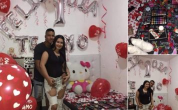 Hombre se hace viral tras celebrar el primer día de su noviazgo