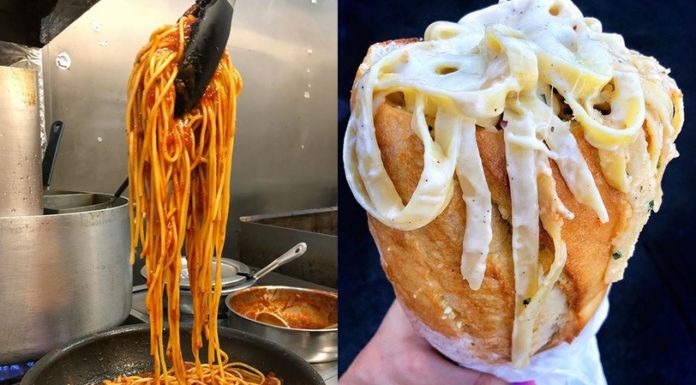 Este restaurante de Las Vegas hace sándwiches rellenos de pasta