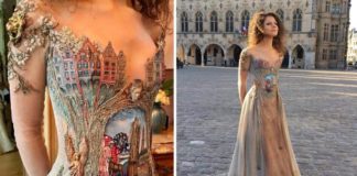 Este diseñador francés usa los lomos de los libros para crear vestidos extraordinarios