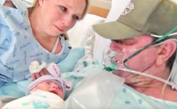 Mujer induce su parto 15 días antes, para que su marido con cáncer conozca a su hija