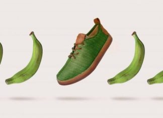 Ponen a la venta zapatos biodegradable elaborado con fibra de plátano