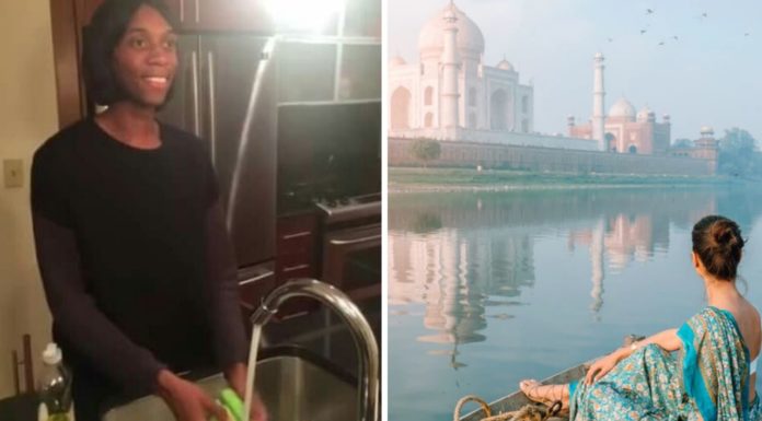 Cuando estoy lavando trastes y de repente imagino mi vida viajando por el mundo