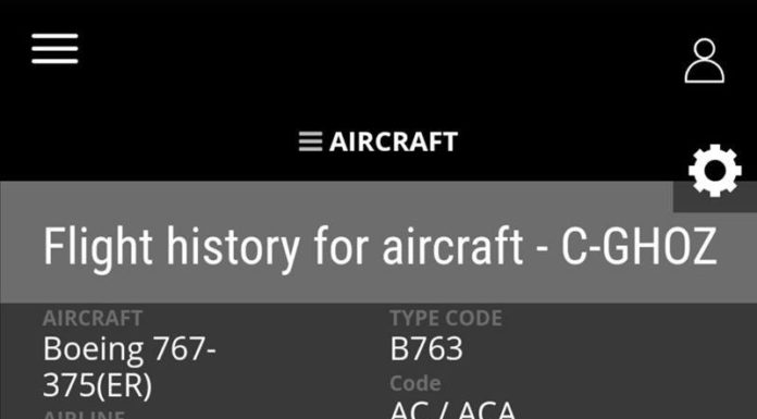 Sigue la ruta del avión aquí