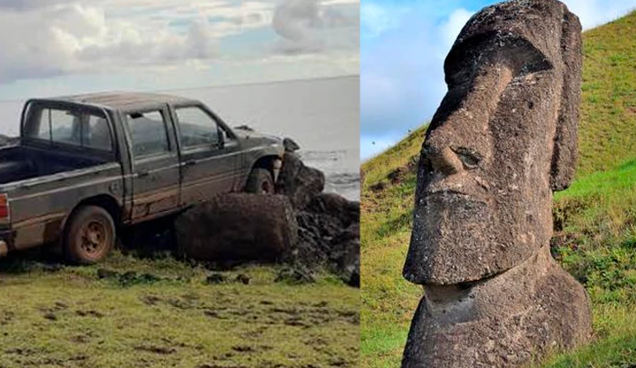 “Daño incalculable”: camioneta destruyó famosa estatua de la Isla de Pascua