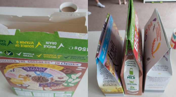 Mujer publica video con la forma correcta de cerrar las cajas de cereales y se vuelve viral