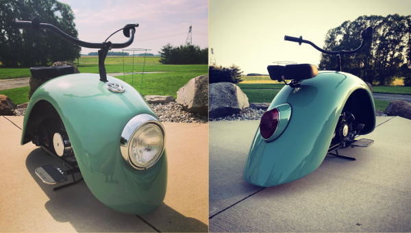 Este tipo reutilizó los Volkswagen Beetle en estas increíbles mini motos