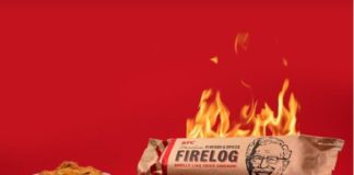KFC Innova y vende para navidad troncos de madera que huelen a pollo frito