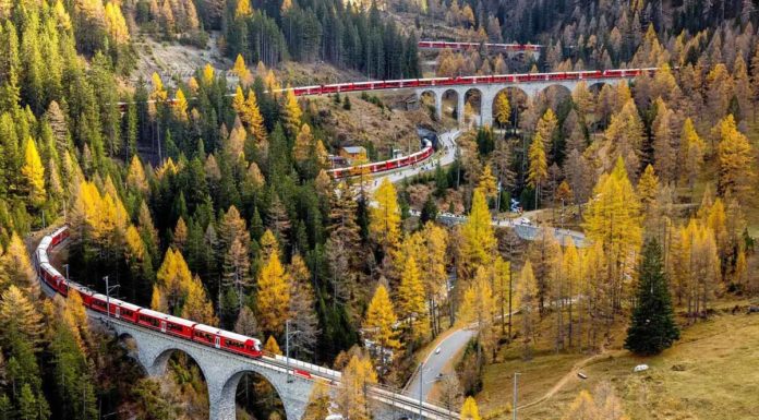 El tren más largo del mundo acaba de ser inaugurado en Suiza